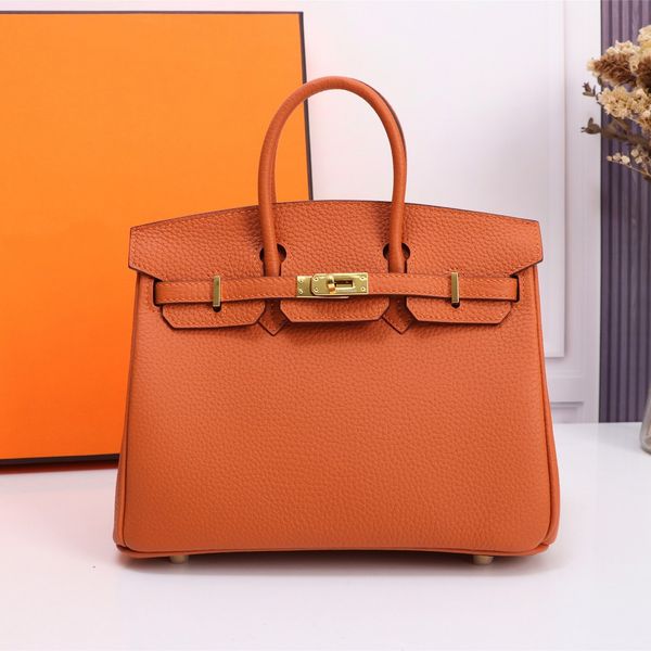 10A TOP Quality designer Platinum birken tote bag beach shoulder luxury bag Mirror Quality Designer orange Handmade Tote Handbags Black Purse Women Bag 168.