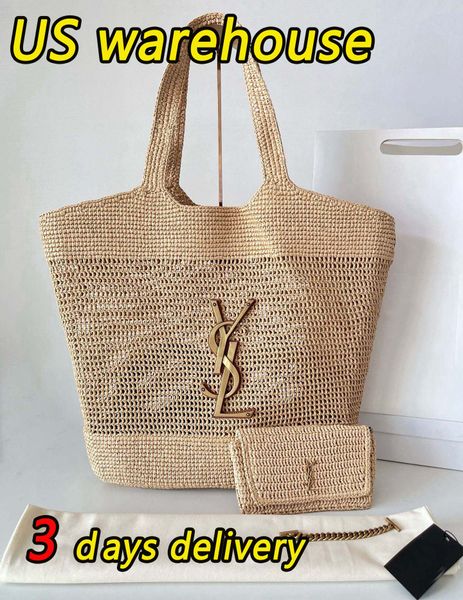 Icera Maxi Beach Bag Tote Bag Designer Bag Shoulder Bag Women's Luxury Handbag Handwoven Raffia Bag High-Quality Summer Beach Tote Large-Capacity Tote Shopping Bag