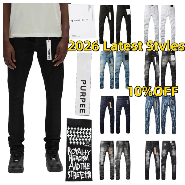 2026 Correct version 1:1 high quality Mens purple jean purple brands jeans men kusbi jeans jean Man jean Designer Jean Men Pants High Quality Straight Retro Streetwear