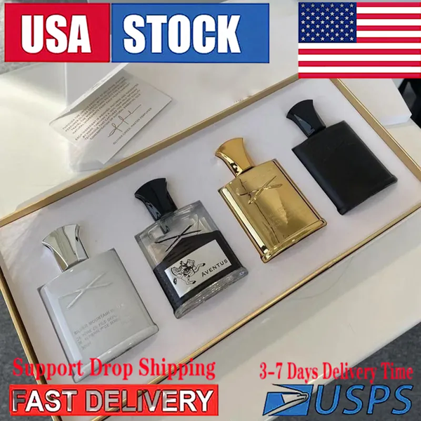 High quality men cologne perfume 4-piece set perfume Cologne men and women perfume EDP long-lasting fragrance body spray quick delivery