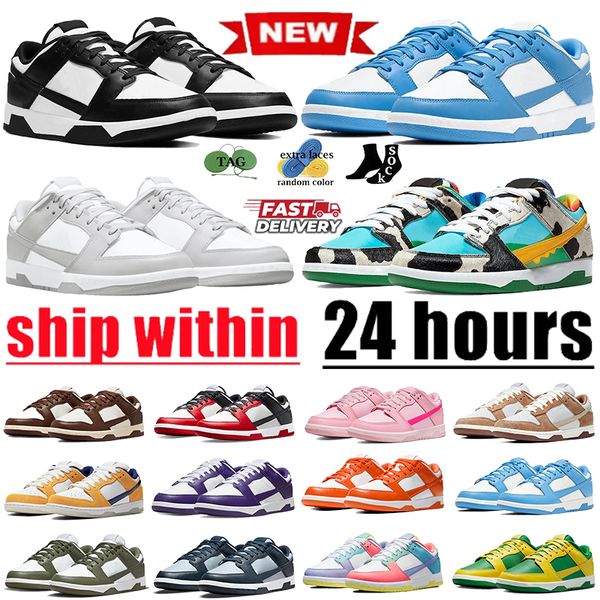 Designer Running shoes for Men flats sb sneakers low skateboard Panda shoe Women Casual Sneaker White Black Triple Pink mens womens Sports outdoor trainers 36-45