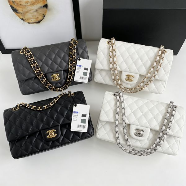 10A Designer Bags 2026 Trends Caviar CF Women's Fashion bag Shoulder Bags Sheepskin luxury bag Classic tote bag Silver Gold Chain Leather cc bag