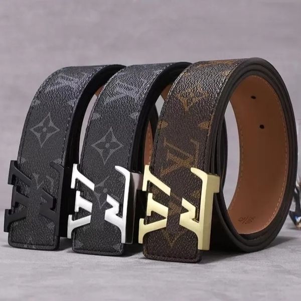 Mens belt womens belts designer brand High quality belt length 100-125CM woman men belt fashion classics casual letter smooth buckle designer belt