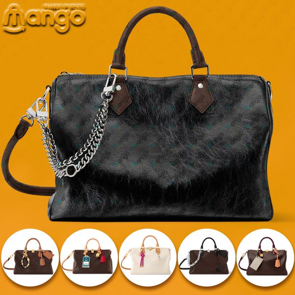 Designer Bag Soft 30cm Luxury Woman Handbag Purse Leather Shoulder Bags High-Quality Tote Bag mango89711