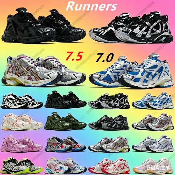 With Box Runners 7.0 7.5 led track 3 3.0 led Womens Mens Casual Grey Multicolor Black White Designer Shoes Trainers Loafers plate-forme Paris Luxury Sneakers