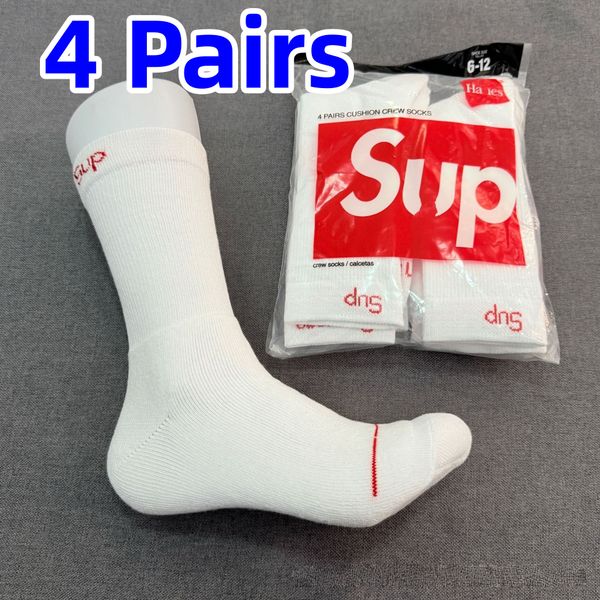 Mens Socks 4 Pairs Socks Designer Socks mens supremely socks cotton breathable Multiple colors skateboarding hip hop socks sports socks supremely socks 10A