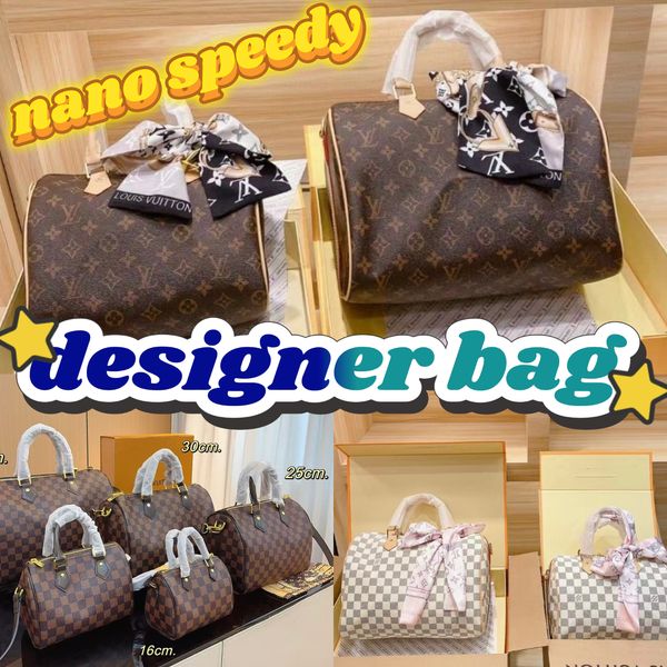 bag designer bag nano speedy handbag womens shoulder luxury bag clair solid casual simple bags purse Sac