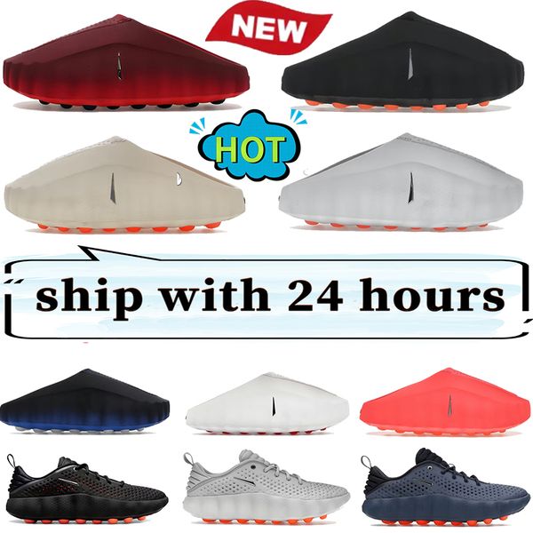 Desginer Mind 001 slide Slides Mind001 Slippers minds 002 shoes Soft Rubber Tech Comfortable Sandals Mules Clog Black Red Bone Light Smoke Grey Men Women Summer Shoes