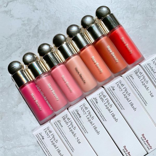 Rare Beauty Selena Soft Pinch Blush Liquid Frais 7.5Ml bliss Joy Worth Grateful Lucky Virtue Love Color Waterproof 13 Colors Liquid Blush Make Up Cosmetic
