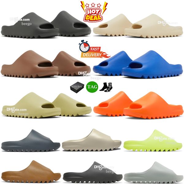 Designer Slippers Men Woman slider Vermillion Mineral Blue Onyx Pure Sandals Slide Slipper Ochre Bone Resin Clog Desert slides shoe 36-48