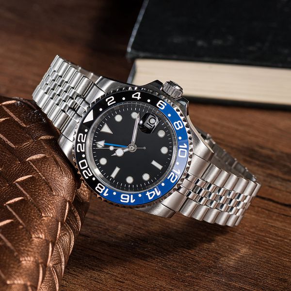 men's automatic watch mechanical ceramic watch all stainless steel watch sapphire luminous watch,casual watches