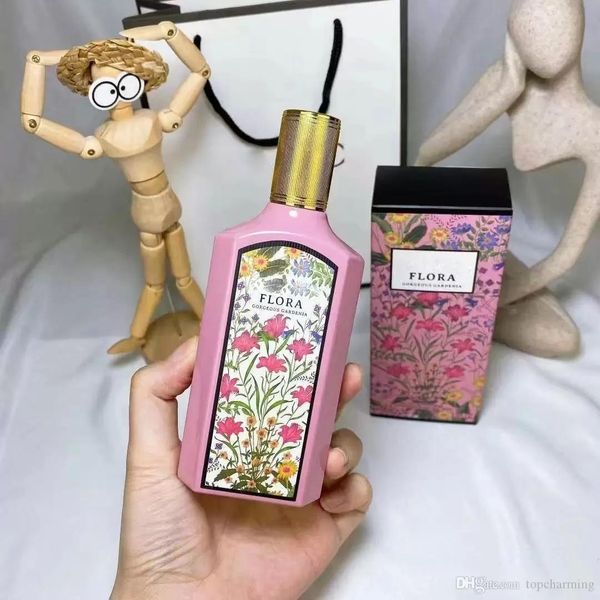 Brand Flora Perfumes For Women Cologne 100ml Woman Sexy Fragrance Perfumes Spray EDP Parfums restoring ancient pink