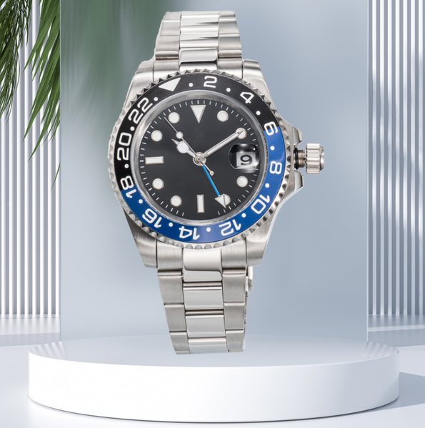 u1 mens watch 2813 automatic mechanical ceramics watches 41mm full stainless steel gliding clasp swim wristwatches sapphire super luminous