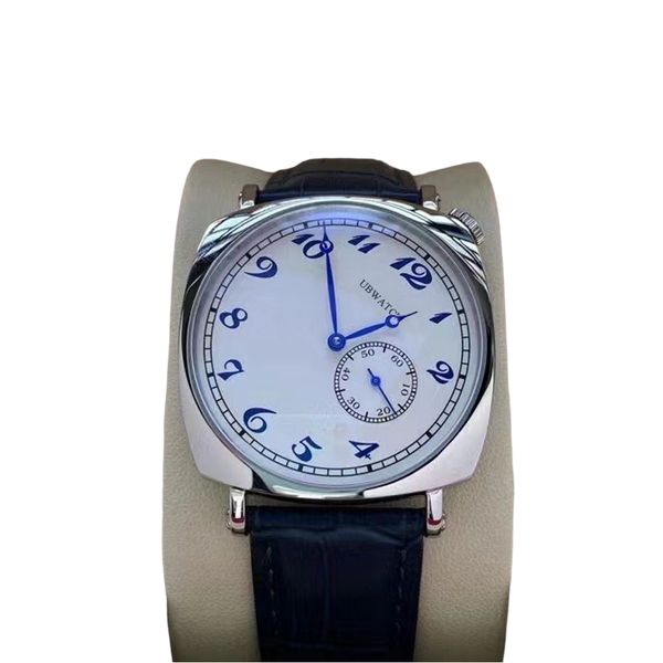 40MM Automatic Mechanical Large Arabic Number Square Mens Watches V1 Hardlex Wristwatches Versatile Man Watch With A Delicate Crown