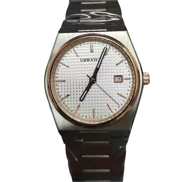 35MM Small Dial T1 Automatic Prx Stainless Steel Mens Watches Delicate and Layered Grid Texture Practical Man Wristwatches