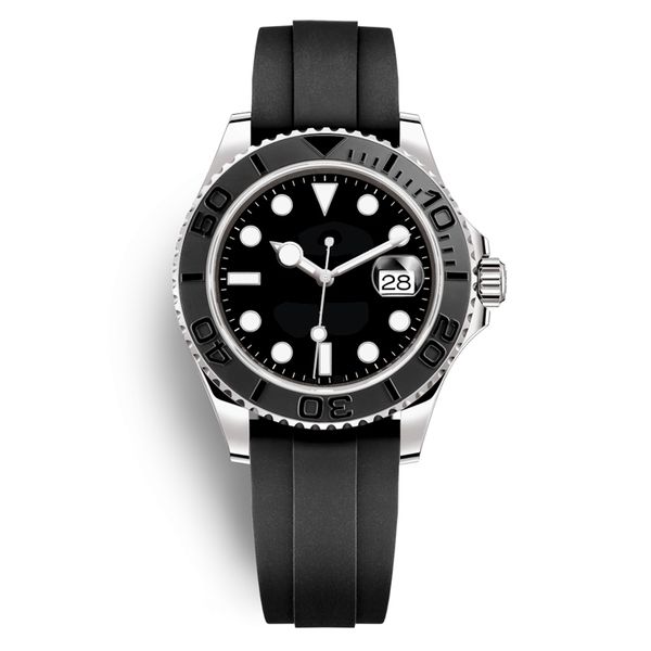 Automatic Mechanical Watches Men Big Magnifier 41mm Stainless steel Sapphire Mens Watches Male Wristwatches Luminous