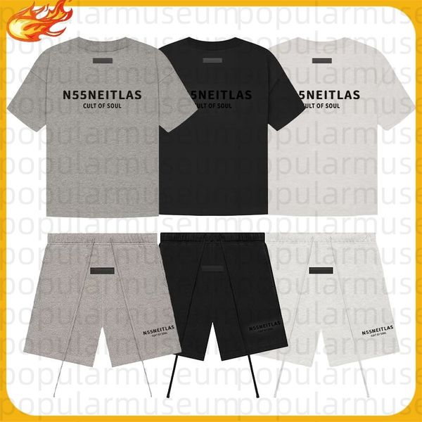 designer essentialass t shirt graphic tee shirts mens summer round neck essantielss designer t shirt men clothes mens essentiell shorts for men high quality