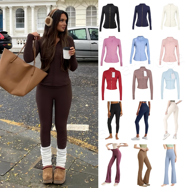 yoga set Sports Set gmy sets Jackets Waist pants Workout Sets Comfortable Fitness Clothes Suits Outfit Active Hot Sell jacket set running Walking Traveling