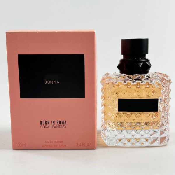 100ml 3.4 Fl.oz Coral Fantasy Perfume Women Brand Cologne EDP Long Lasting Fragrance Perfume Incense