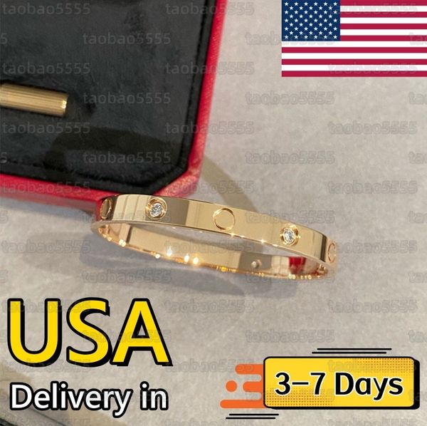 designer Bracelet Luxury Bracelets Jewelry Charm Bangle Sier Gold Rose Stainless Steel Jewellery Diamond Braclet Love Braceletes Free shipping t0vv#