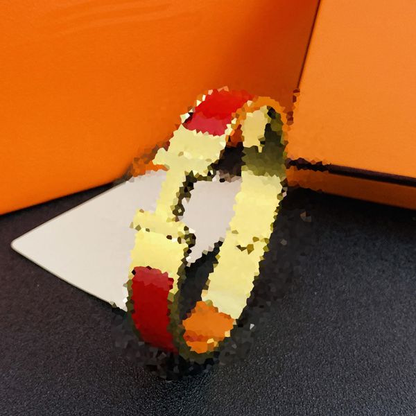 Gold Enamel Letter H bracelets unisex Designer Bracelet Buckle titanium Steel Wristband 18K Designer jewelry Bangle Luxury Gift Elegant bracelets