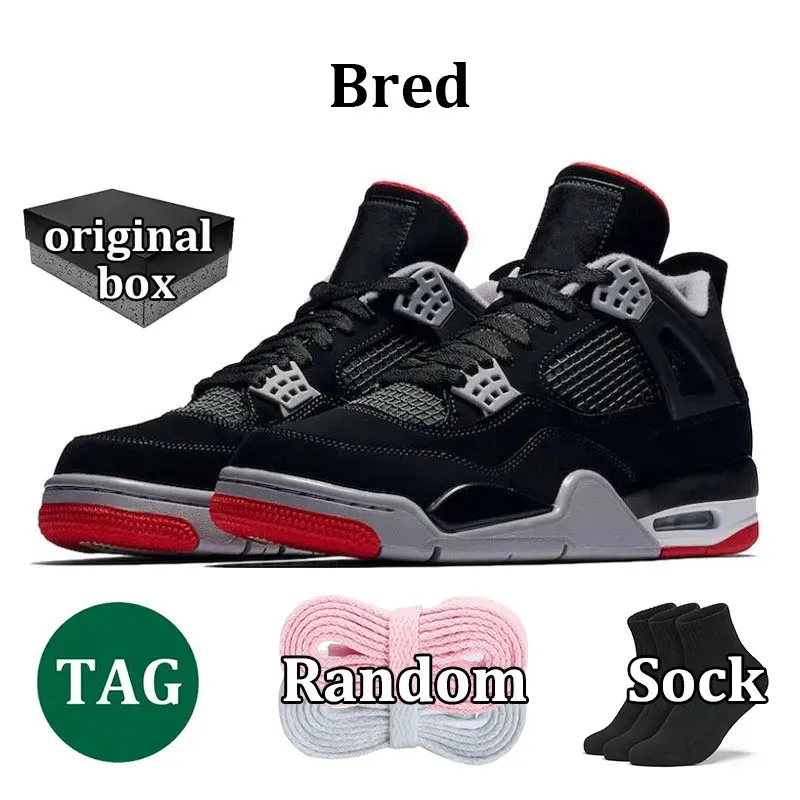 4 4s Basketball Shoes White Cement OG Black Cat 2025 Retro Bred Military Blue Thunder Olive Laker Purple Navy Metallic Cave Stone Rare White Lettering Sneaker Trainer