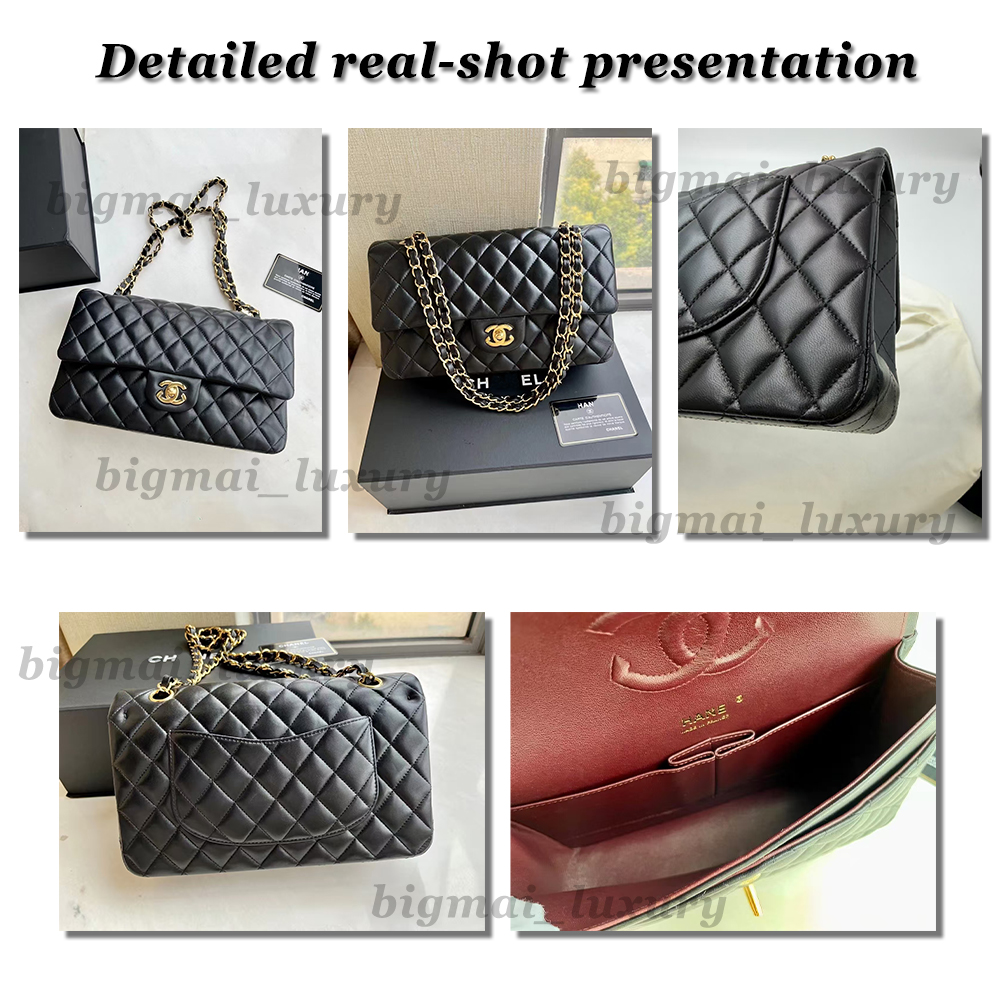 10A Designer Bags 2026 Trends Caviar CF Women's Fashion bag Shoulder Bags Sheepskin luxury bag Classic tote bag Silver Gold Chain Leather cc bag