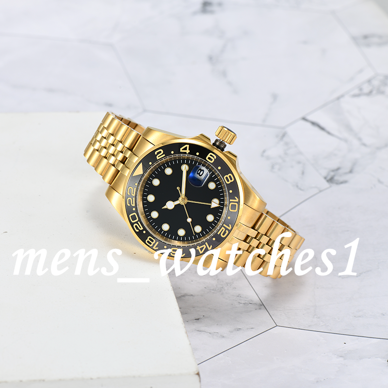 men's automatic mechanical ceramic watch all stainless steel watch sapphire glowing 41mm men's watch